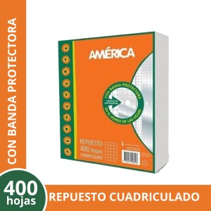 AMERICA REPUESTO Nº3 x 400hj CUADRICULADO